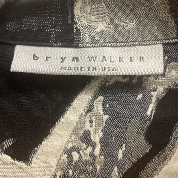 Bryn Walker Oversized Lagenlook Abstract Sleeveless Long Vest Open Cardigan S - Picture 2 of 8